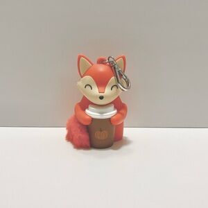 Bath & Body Works Fox Holding Latte Pocketbac Holder Fuzzy Tail Cute Fall Autumn